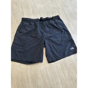 The North Face Hiking Shorts Men XL Black Outdoor Trail Lightweight Cargo Lined